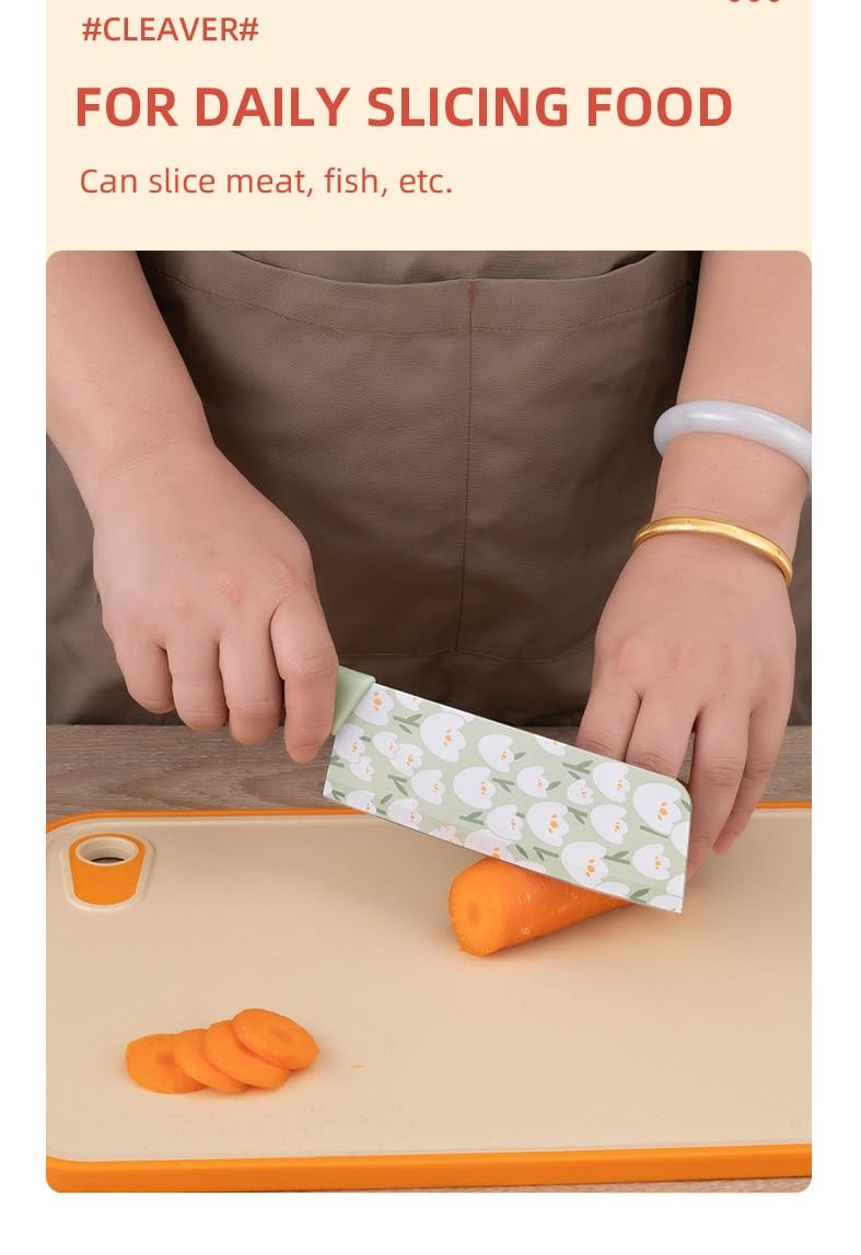 3-Piece Kitchen Knife Set with Ergonomic Handle – Sharp & Easy Cutting